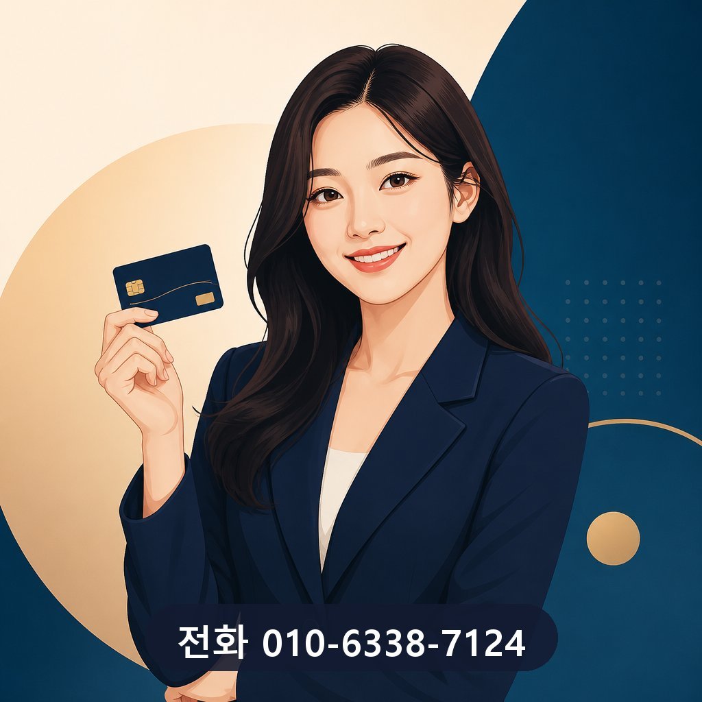 신용카드 현금화 대표 이미지 · 문의 010-6338-7124
